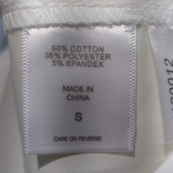 NY & Co. New Puff Sleeve White Poplin Wrap Dress Small - Picture 11 of 12